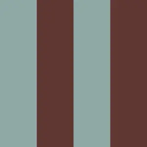 Dekornik - Wallpaper - Wide Stripes Classy Brown And Mint