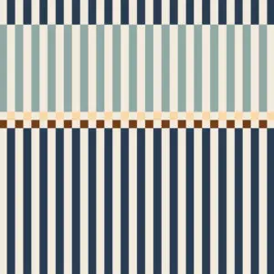 Dekornik - Wallpaper - Stripes Happy 2 Colours Navy Blue