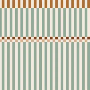 Dekornik - Wallpaper - Stripes Happy Green And Cherry