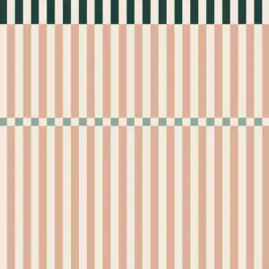 Dekornik - Wallpaper - Stripes Happy Cherry Pink And Green