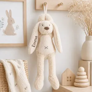 Happy Horse - Rabbit Richie Muziekknuffel - Beige - met Naam