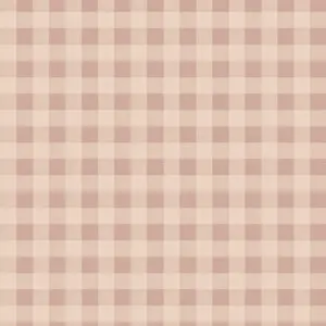 Dekornik - Wallpaper - Check Minimini Pink Cream