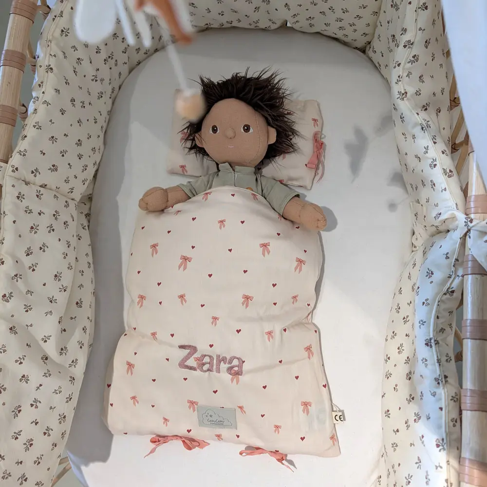 Cam Cam Copenhagen - Poppen Beddengoedset - Bows - met Naam