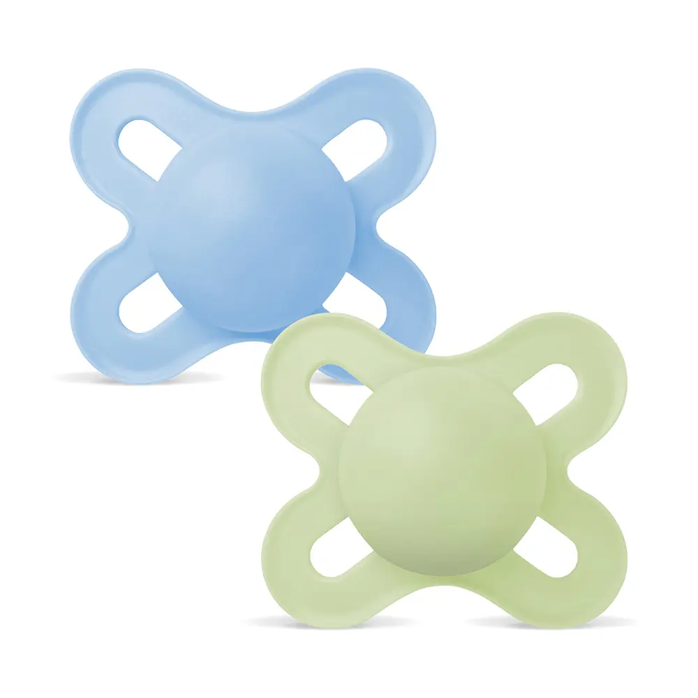 MAM - Schnuller Original Start 0-2m plain blue - 2 Stk.