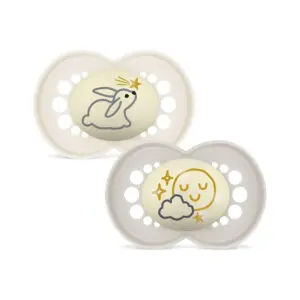 MAM - Pacifier - Original Night 6-16m neutral - 2 pcs