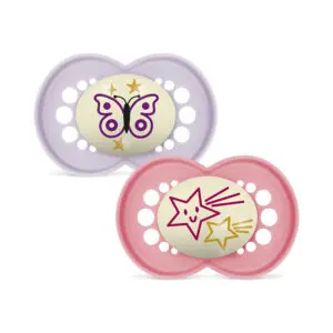 MAM - Pacifier - Original Night 16+ pink - 2 pcs