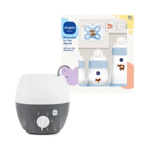 MAM - Starterset Blauw + Flessenwarmer
