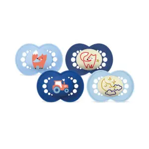 Mam - Pacifier Bundle Original Printed Blue - 16+m - Day & Night