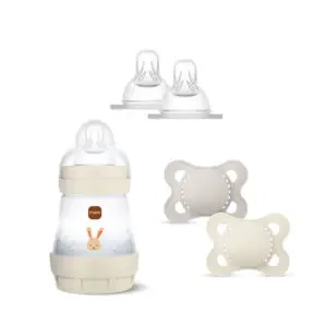 Mam - Easy Start Anti-Colic Babybottle Uni 160 ml + Bottle Teat Size 1 + Pacifier Plain 0-6