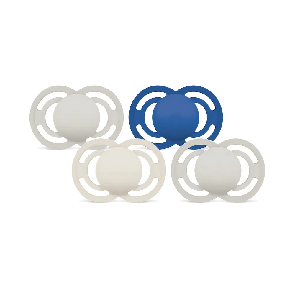 MAM - Schnuller Original Plain - 16+ Monate - Blau/Beige