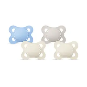 Mam - Pacifier Original Plain - 0-6m - Blue/Beige