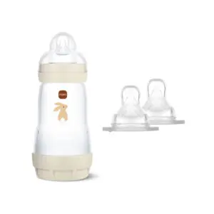 Mam - Easy Start Anti-Colic Babybottle Uni 260 ml + Bottle Teat Size 3