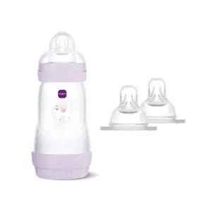 MAM - Easy Start Anti-Colic Babyfles Roze 260 ml + Speen Maat 2