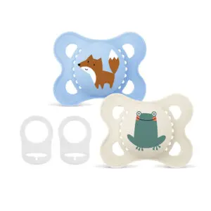 MAM - Pacifier - Original 0-6m blue - 2 pcs + 2 clips