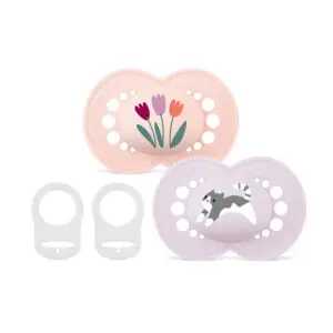 MAM - Fopspeen - Original 6-16m pink - 2 st. + 2 clips