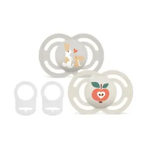 MAM - Fopspeen - Perfect 6-16m uni - 2 st. + 2 clips