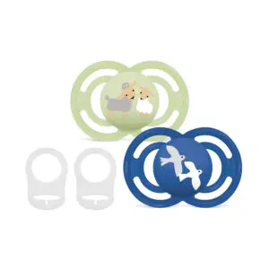 MAM - Fopspeen - Perfect 16+ blue - 2 st. + 2 clips