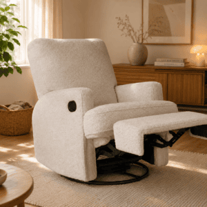 Quax - Swivel & Gliding Electric Recliner - Teddy Taupe