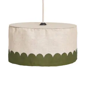 Nobodinoz - Linnen Hanglampenkap - Vibes - 40 cm - Groen