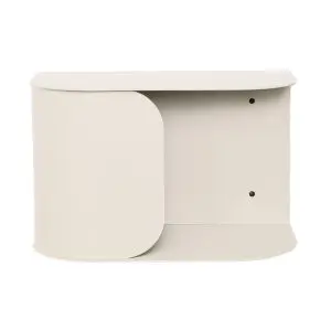 Nobodinoz - Wall Bedside Table - Steel - White