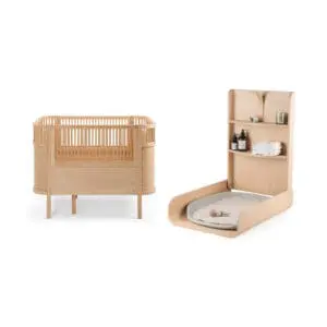 Sebra - 2-piece Convertible Nursery - Baby & Junior Bed - Natural