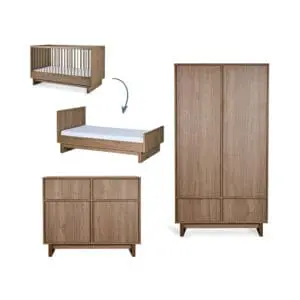 Quax - 3-piece Nursery - Kyo - Walnut