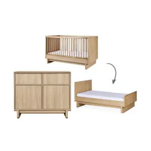 Quax - 2-piece Nursery - Bed XL - Kyo - Honey Ash