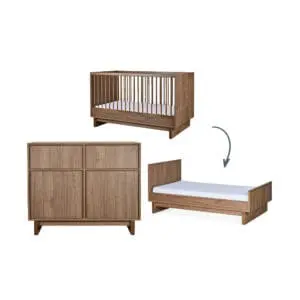 Quax - 2-piece Nursery - Bed XL - Kyo - Walnut