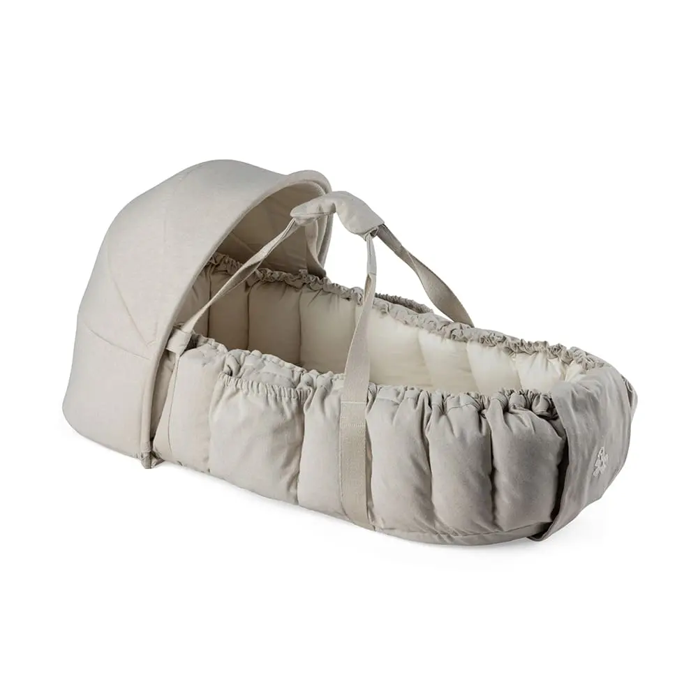 Sebra - 3-in-1 Baby Nest+hood - Morning Beige Melange