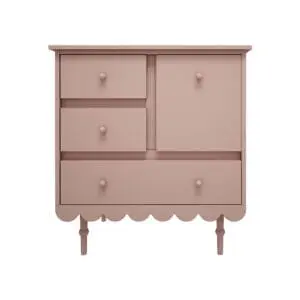 Wood Luck Design - Niedrige Kommode - Babushka - Pink