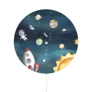 Oliver Robins - Ronde wandlamp - Space Joy