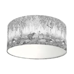 Kikki Belle - Plafondlamp - Bear King - Black and White