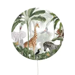 Kikki Belle - Ronde wandlamp - Jungle Jive