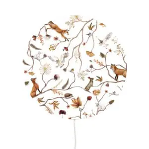 Kikki Belle - Ronde wandlamp - Playful Forest