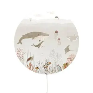 Oliver Robins - Ronde wandlamp - Sensational Sea - Brown