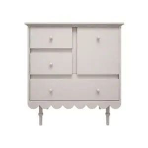 Wood Luck Design - Low Chest of Drawers - Babushka - White