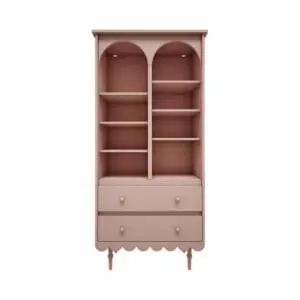 Wood Luck Design - Large Bookshelf - Babushka - Pink
