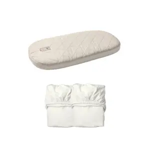 Leander - Classic Baby Cot - Mattress & Two Fitted Sheets