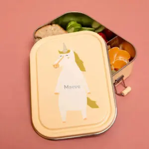 Trixie - Lunch Box - Large - Mrs. Unicorn - with Name