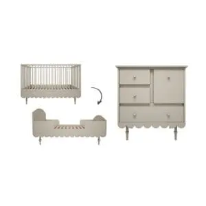 Wood Luck Design - Babushka - 2-piece Nursery - Olive