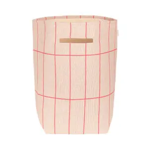 Nobodinoz - Vibes - Large Storage Basket - Taupe Grid