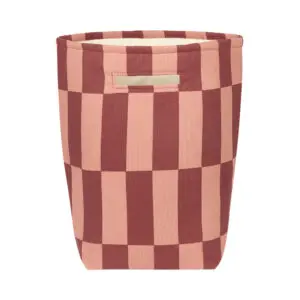Nobodinoz - Vibes - Grote Opbergmand - Maroon Tiles