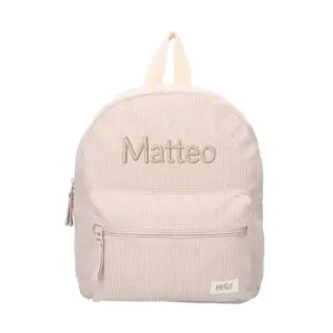 Prêt - Ridge And Row - Backpack - Corduroy Beige - with Name
