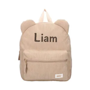 Prêt - Ridge And Row - Backpack - Teddy Beige - with Name