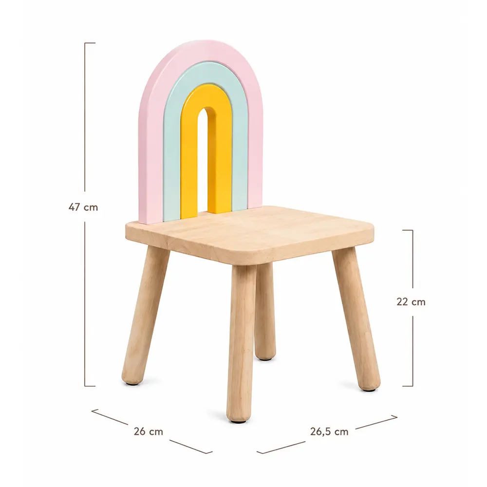 Akomo Studio - Kinderstoeltje met Regenboog