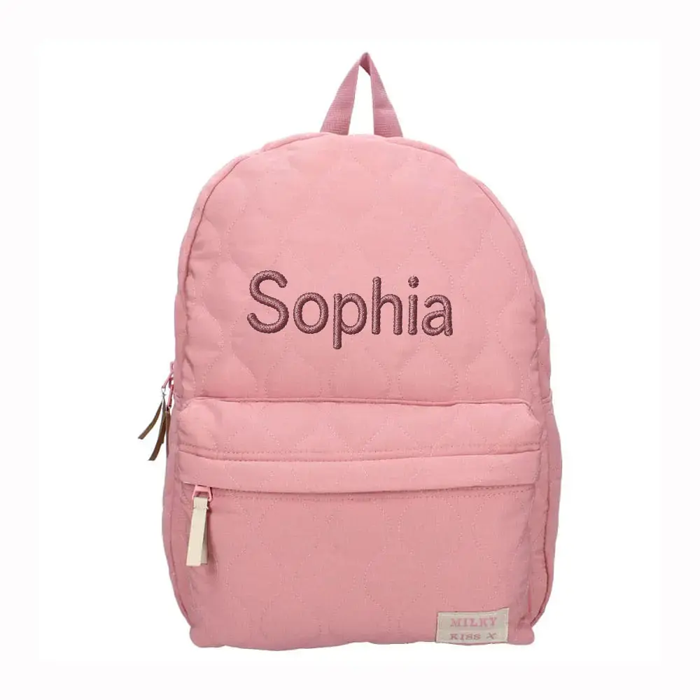 Milky Kiss - Sweet Bliss - Backpack - Quilted Pink - with Name