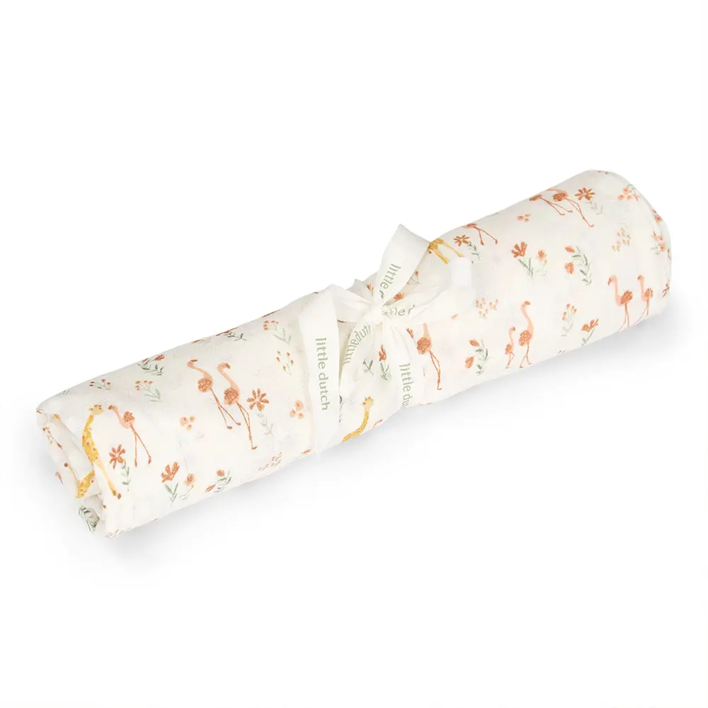 Little Dutch - Swaddle - 120 X 120 Cm - Blooming Safari