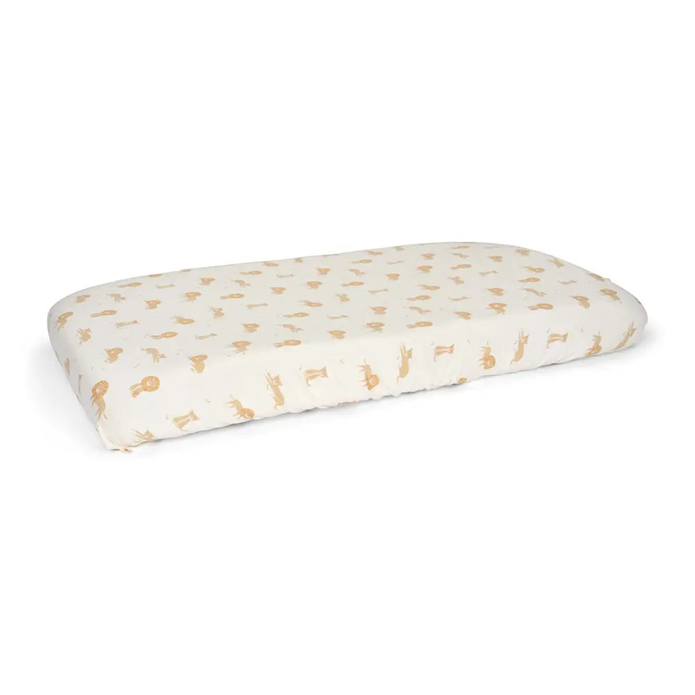 Little Dutch - Cot Fitted Sheet - Jersey - Safari Leo 60 X 120 Cm