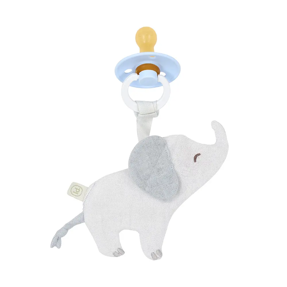 Little Dutch - Schnullertuch - Elefant - Grau