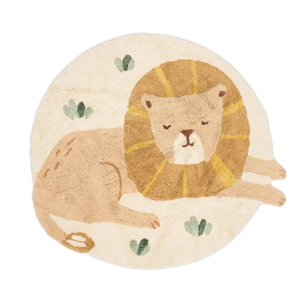 Little Dutch - Rug - Lion - Yellow 110 X 110 Cm